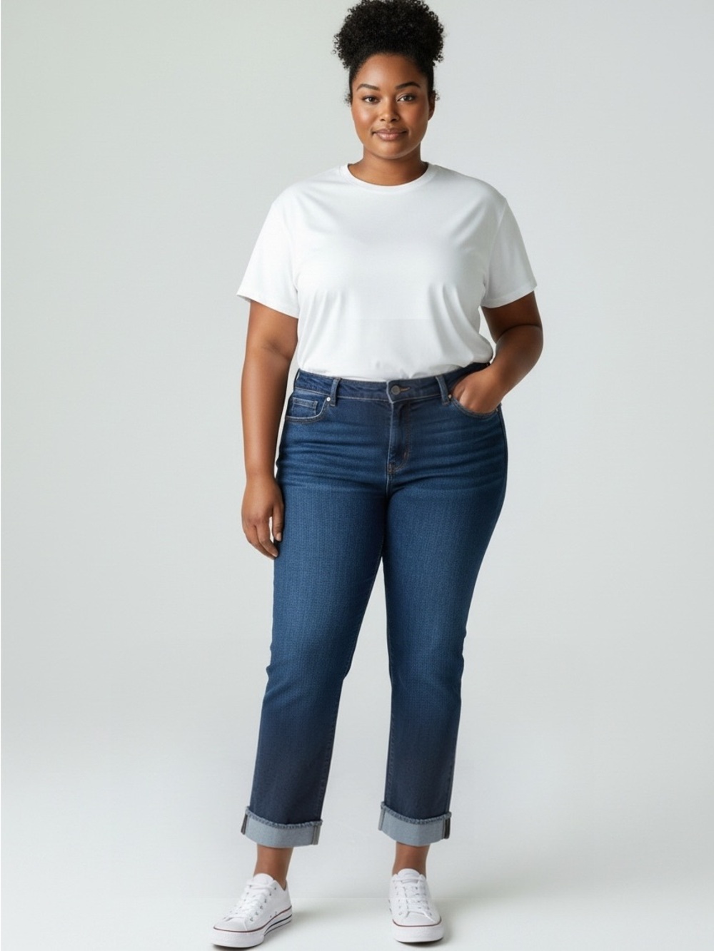 Lee Boyfriend Jeans in Dark Blue Wash Size 12
